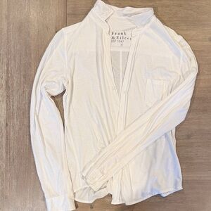Frank & Eileen Cream Long Sleeve Shirt